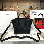 Celine Nano Luggage  Leather Shoulder Bag Z1028 20cm - 1