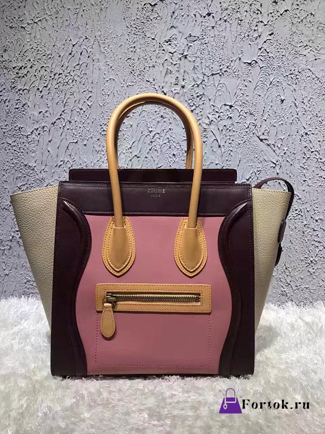 Celine Leather Micro Luggage Z1055 26cm  - 1
