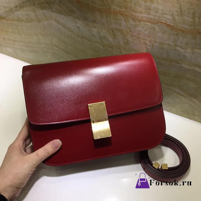 Celine Classis Leather Box Z1130 24cm  - 1