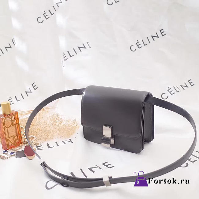 Celine Leather Classis Box Z1147 16cm - 1