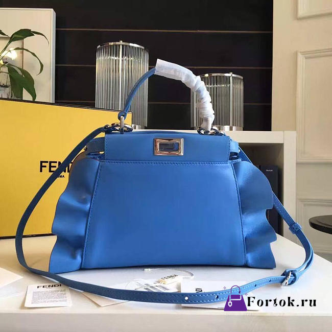 Fendi Peekaboo Mini Blue 2021 23cm - 1