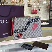 Gucci GG Leather clutch Bag Z010 30cm  - 1