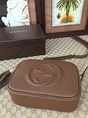 Gucci Soho Small Disco Leather Bag Brown 21cm - 2