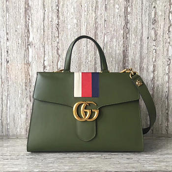 Gucci Marmont Shoulder Bag Dark Green 2637 36cm