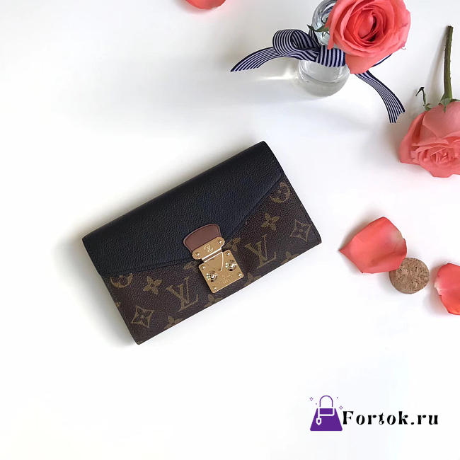 Louis Vuitton Pallas Wallet Noir M58415 - 1