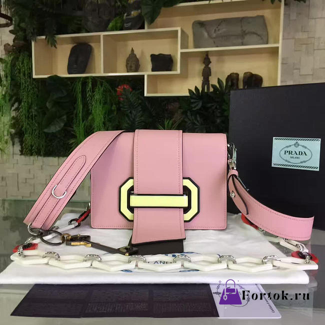 PRADA Plex Ribbon Bag Pink 4244 - 1