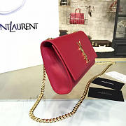 YSL MONOGRAM KATE SMOOTH LEATHER Red 4751 24cm  - 5