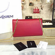 YSL MONOGRAM KATE SMOOTH LEATHER Red 4751 24cm  - 4