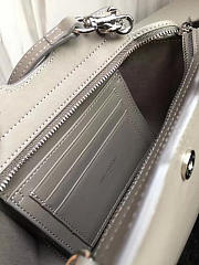YSL Toy Cabas Crossbody Leather Bag Gray 4842 16cm  - 6