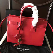 YSL Sac-De-Jour in Grained Leather Red 4896 32cm  - 1