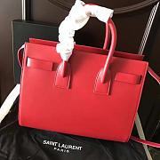 YSL Sac-De-Jour in Grained Leather Red 4896 32cm  - 5