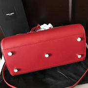 YSL Sac-De-Jour in Grained Leather Red 4896 32cm  - 3