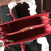 YSL Sac-De-Jour in Grained Leather Red 4896 32cm  - 2