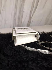 YSL MONOGRAM KATE BAG WITH LEATHER TASSEL White 4993 19cm - 2