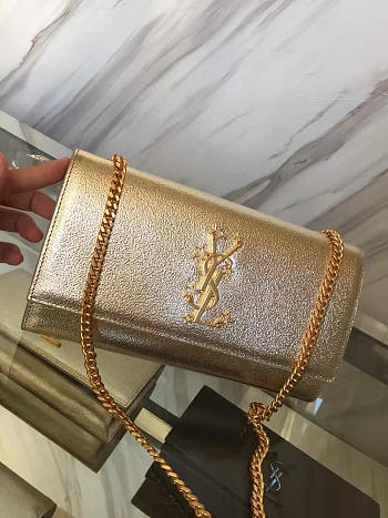 YSL MONOGRAM KATE STAR Gold Metallic 5002 24cm 