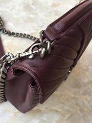 YSL Quilted MONOGRAM College Red Wine 5083 24cm - 4