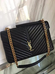 YSL MONOGRAM College Black Hardware Gold 5104 32cm - 1