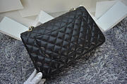 CHANEL Caviar Leather Flap Bag With Gold / Silver Hardware Black 33cm  - 2