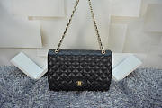 CHANEL Caviar Leather Flap Bag With Gold / Silver Hardware Black 33cm  - 5