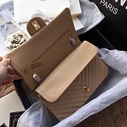 Chanel Classic Handbag Beige 25cm - 6