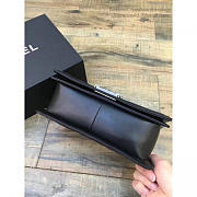 Chanel Braided Calfskin Boy Bag Black A67086 25cm - 4