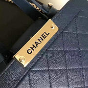Chanel Shopping Bag Blue A93732 21cm - 6