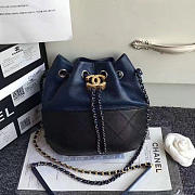 Chanels Gabrielle Purse Blue and Black A98787 20cm - 5