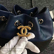 Chanels Gabrielle Purse Blue and Black A98787 20cm - 2