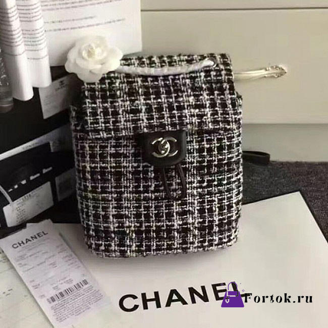 Chanel Tweed Canvas Mini Backpack 170305 26cm - 1