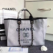 Chanel Shopping Bag Grey A68046 38cm - 2