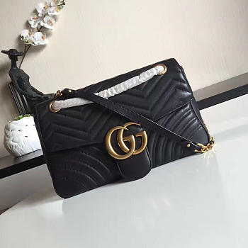 Gucci GG Leather Marmont 5605 30cm 