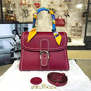 Delvaux MM Brillant Satchel Red 1478 28cm  - 1