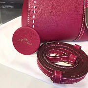 Delvaux MM Brillant Satchel Red 1478 28cm  - 2