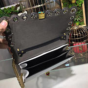 Fendi Kani Handbag Black and White 2015 25cm - 4