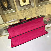 Gucci Dionysus medium top handle bag rose red leather 27cm - 3