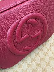 Gucci Soho Disco Leather Bag Red Z2362 21cm - 3