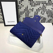 Gucci GG Leather WOC Navy 2575 20cm - 2