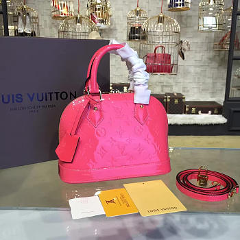 Louis Vuitton ALMA BB Monogram Vernis Leather 3556 24cm