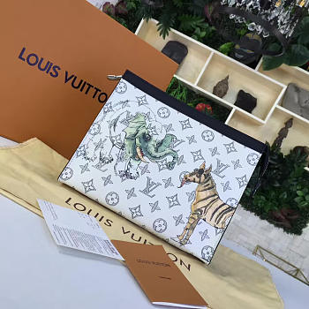 Louis Vuitton POCHETTE VOLGA Monogram Upside Down Canvas 3613 26.5cm