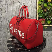 Louis Vuitton Supreme Keepall 45 Red 3790 - 3