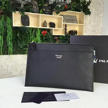 Prada Leather Clutch Bag 4183