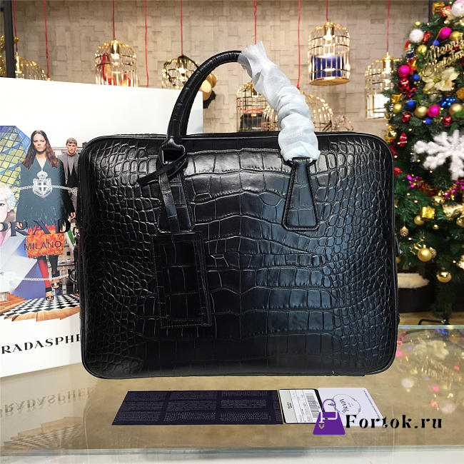 Prada Leather Briefcase 4201 - 1
