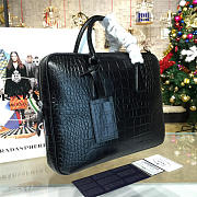 Prada Leather Briefcase 4201 - 5