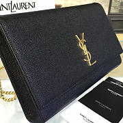 YSL MONOGRAM KATE GRAIN DE POUDRE EMBOSSED Black 4755 28.5cm  - 3