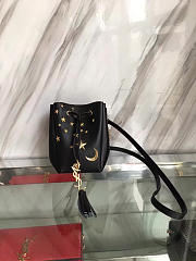 YSL Moon & Star Blk Leather Bucket 4813 16.5cm - 1