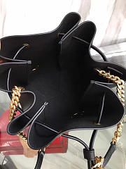 YSL Moon & Star Blk Leather Bucket 4813 16.5cm - 6