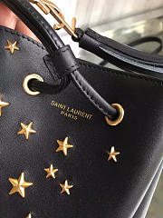 YSL Moon & Star Blk Leather Bucket 4813 16.5cm - 2