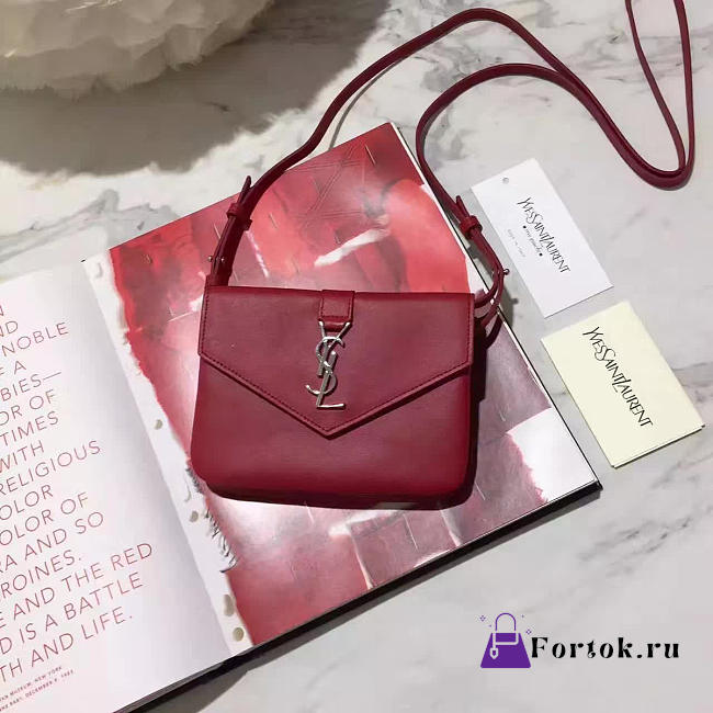 YSL Monogramme Sac Université Red 4924 16cm  - 1