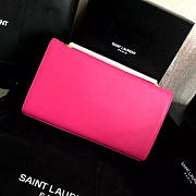 YSL MONOGRAM KATE BAG WITH LEATHER TASSEL Pink 4973 24cm  - 5