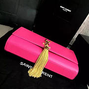 YSL MONOGRAM KATE BAG WITH LEATHER TASSEL Pink 4973 24cm  - 3